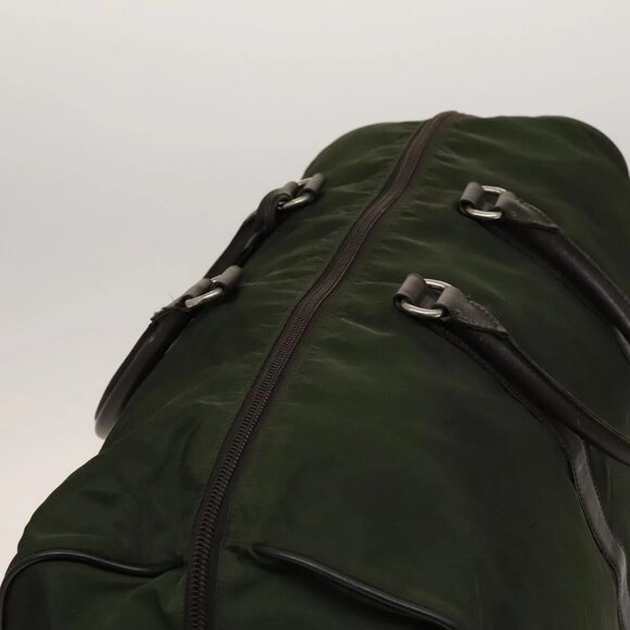 PRADA Boston Bag Nylon Khaki Auth bs24276 - Picture 6 of 15